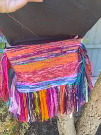 Image 4 of FRILL body cross Sari bag with ruffle large detachable strap
