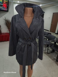 SMOKE GREY PEACOAT