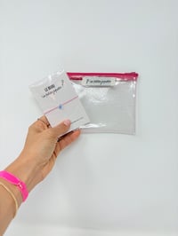 Image 2 of Ensemble Bracelet ENFANT et Pochette transparente pailletée 