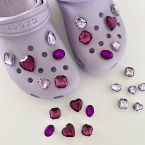 Image of Purple and Lavender Croc Gem Sets (no prongs)