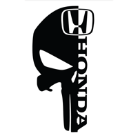 Image 1 of Honda Punisher Vinyl Sticker 6"- 8" 