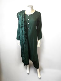Image 4 of Velvet shawl suit 
