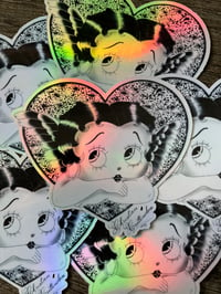 Glam Betty sticker (holographic)