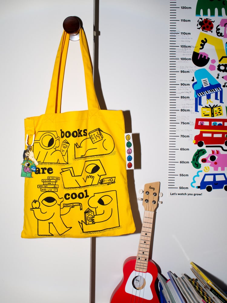 Image of Books Are Cool - Deluxe Tote PRE-ORDER