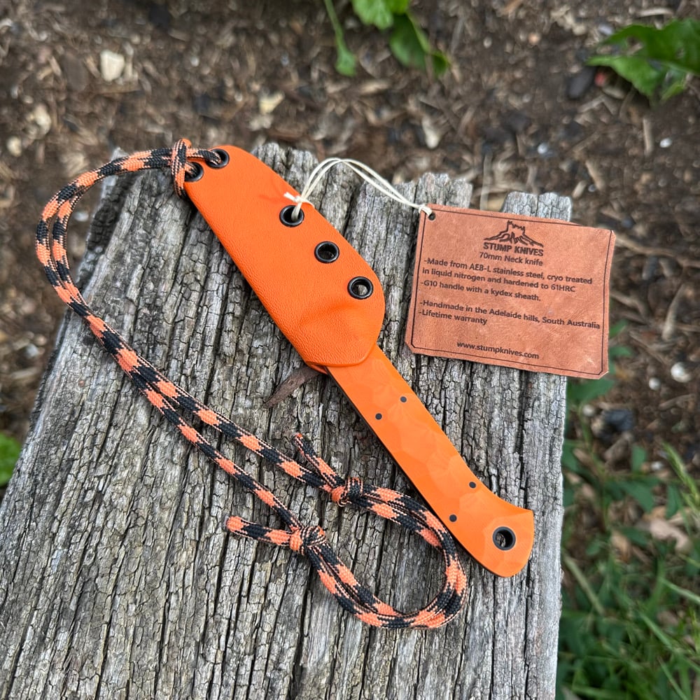 Image of 70mm neck knife G10 AEB-L