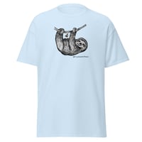 Image 2 of Just Hanging Around Sloth Shirt Art by Crystal Ann Quinn