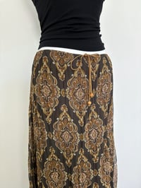 Image 3 of 00s Brown maxi skirt // 42