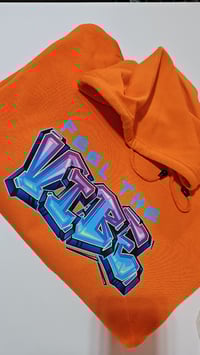 Image 2 of ORANGE HASTAG HOODIE #FeelTheVibe