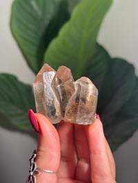 Image 1 of SELF STANDING NATURAL TRIPLET SMOKEY QUARTZ POINT -BRAZIL- B
