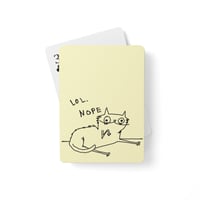 Poker playing cards LOL NOPE 