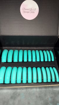 Image 3 of 3XL TURQUOISE CURVED NAILS