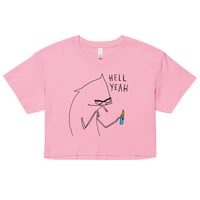 Image 5 of hell yeah Women’s crop top 