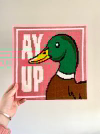 Image 1 of Ay up Duck needlepoint kit 