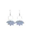 SOFT LILAC LOTUS EARRINGS