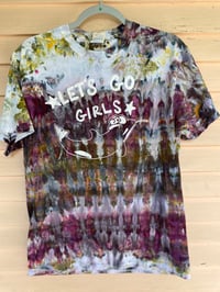 Image 1 of MEDIUM Let's Go Girls Tie Dye Shirt I4