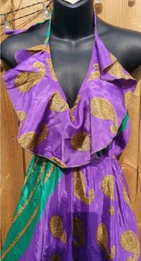 Image 3 of Bianca Frill maxi dress Purple