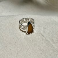 Image 1 of AMBER BASKET RING (S)