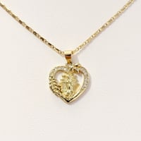 Image 1 of VirginMary Heart Necklace 🌿