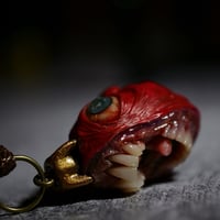 Image 4 of Egg of the King big eyes pendant, OOAK,