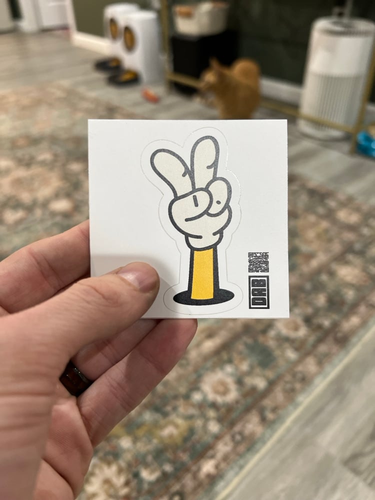 Image of Retro Peace Hands 3 Inch