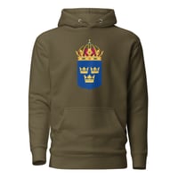 Image 3 of Basic Tre Kronor Unisex Hoodie Clean Back
