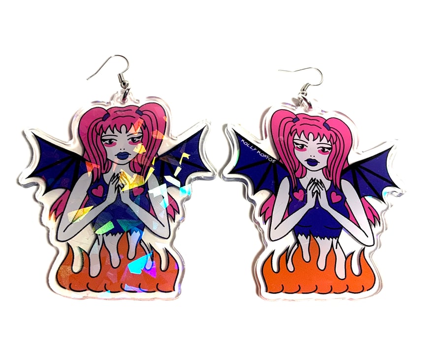 Image of Fire Fairy Earrings