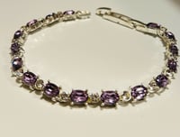 Image 1 of Vibrant Violet Tennis Bracelet