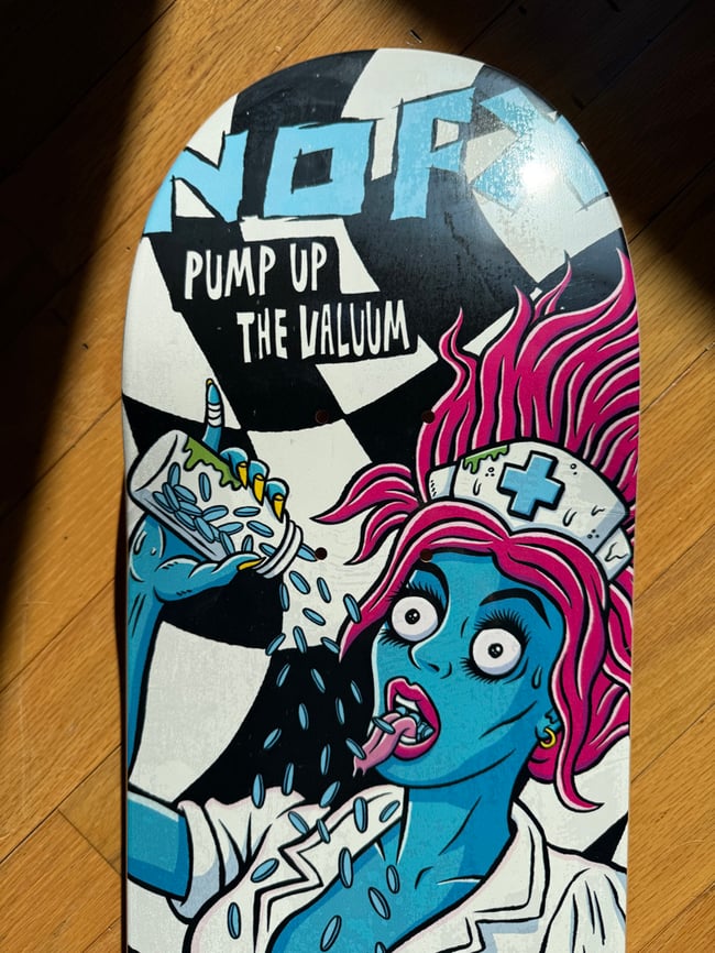 NOFX Skateboard Pump Up The Valuum Skate Deck 