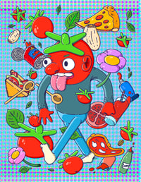 Image 1 of ANGRY TOMATO GUY print