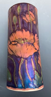 Image 2 of “Welsh Poppy” satin reduction lustre bowl