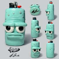 Image 1 of Spooky Squidward 1 Of 1 Clay Lighter Case