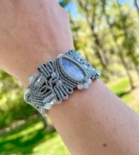 Image 3 of Moonstone Macrame Bracelet