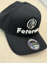 Image 4 of Black/white Feteran 5 panel A frame hat 