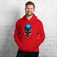 Image 6 of Flaming skull Unisex Hoodie