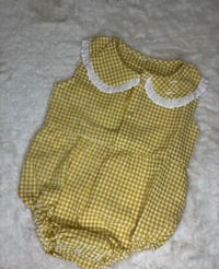 Gingham Lace Romper 