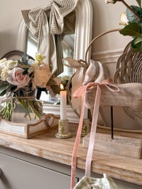 Image 2 of Wooden Horse on Stand