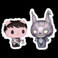donnie darko kitty sticker 