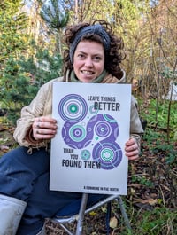 Image 1 of 'LEAVE THINGS BETTER' Risograph Print