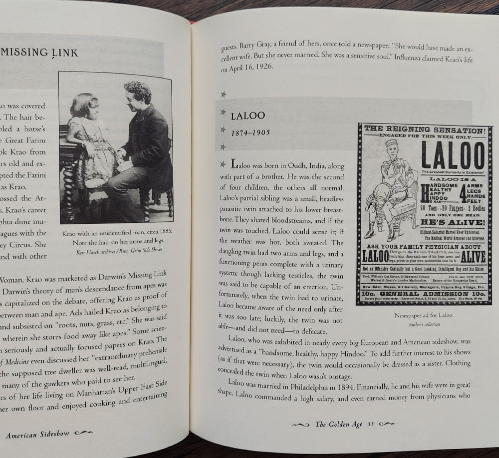 American Sideshow: An Encyclopedia of History's Most Wondrous and Curiously Strange Performers