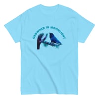 Image 1 of Crowned in Moonlight Raven Shirt – Mystical Moon Crow Unisex T-Shirt | Gothic Nature Art Tee