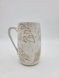 Image 1 of White Leaf Mug 