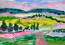 Image 3 of Neon Strand, Barossa SA (Original painting on paper, unframed)