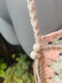 Image 3 of Crochet bottle bag 2 peach cream