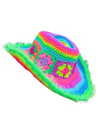 Image 1 of Granny square cowboy hat