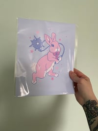Image 2 of Flail Bunny Print