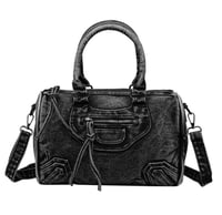 Image 2 of Black Denim Speedy Bag