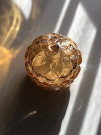 Image 2 of VINTAGE GOLD CRYSTAL CANDLE