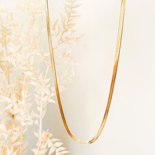 LOUISA | Collier maille serpent acier inoxydable