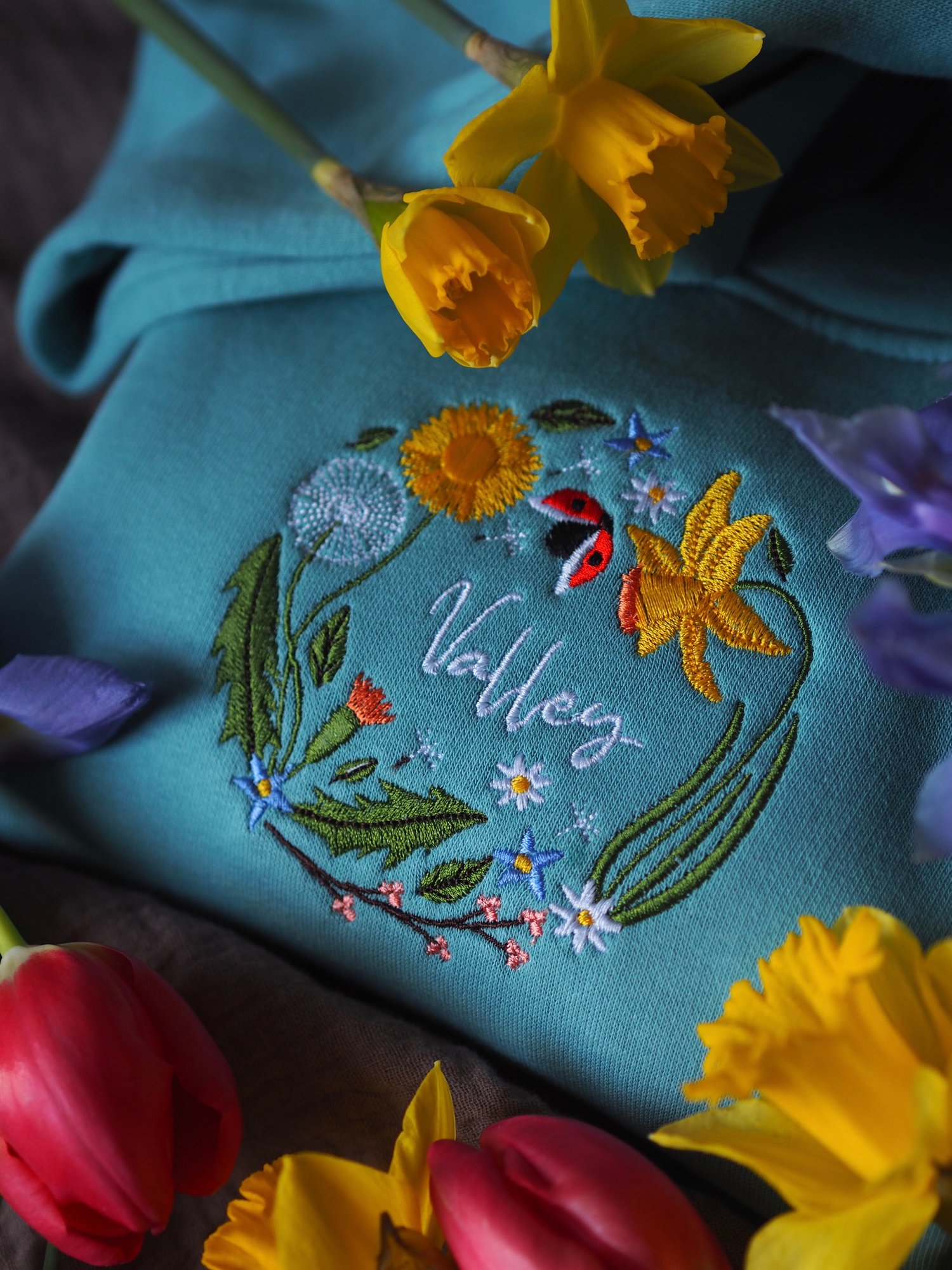 Image of  Garden Magic - Teal Hoody