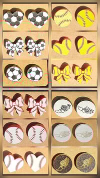 Image 2 of Sports Stud Earrings